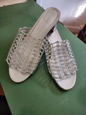 Mansur Gavriel Women's Silver Mules